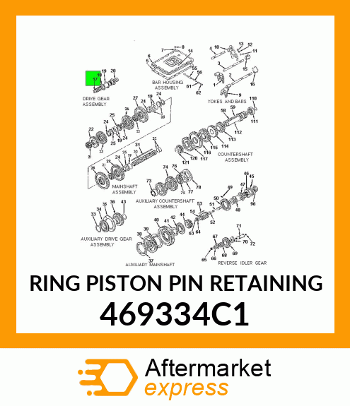 RING PISTON PIN RETAINING 469334C1