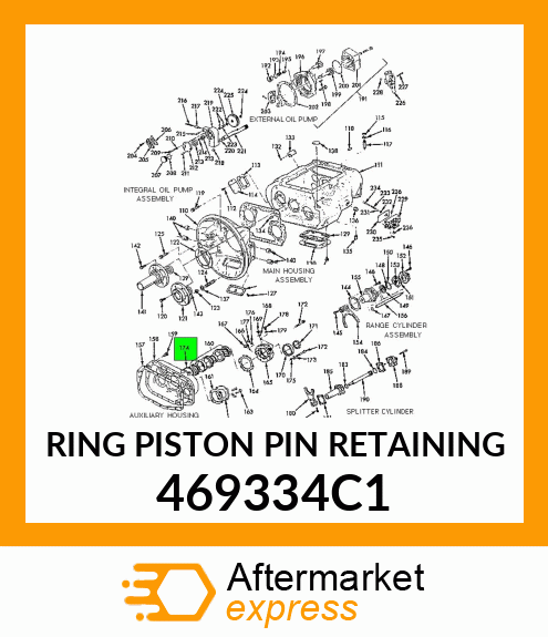 RING PISTON PIN RETAINING 469334C1