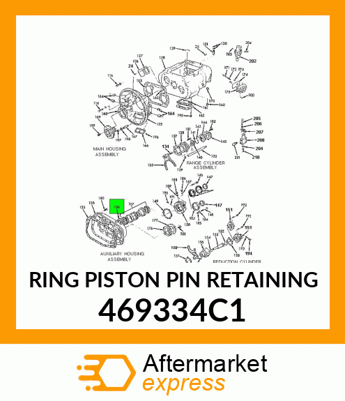 RING PISTON PIN RETAINING 469334C1