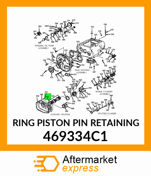 RING PISTON PIN RETAINING 469334C1