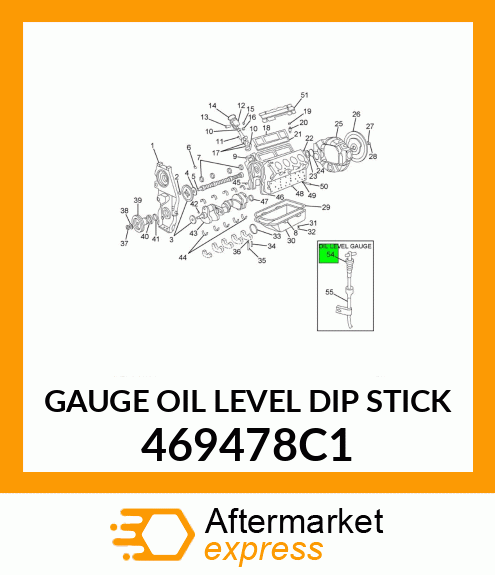 GAUGE OIL LEVEL DIP STICK 469478C1