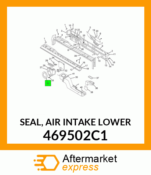 SEAL, AIR INTAKE LOWER 469502C1