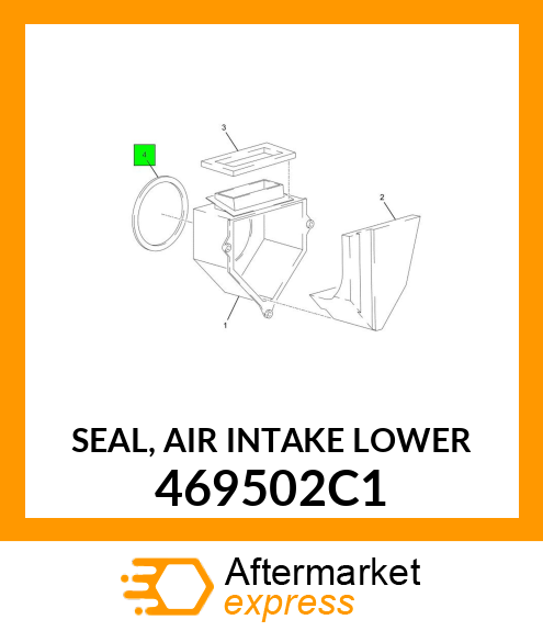 SEAL, AIR INTAKE LOWER 469502C1