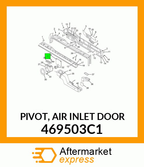 PIVOT, AIR INLET DOOR 469503C1