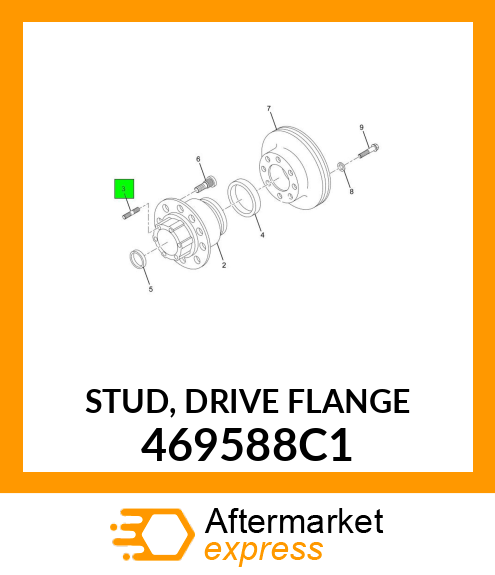 STUD, DRIVE FLANGE 469588C1