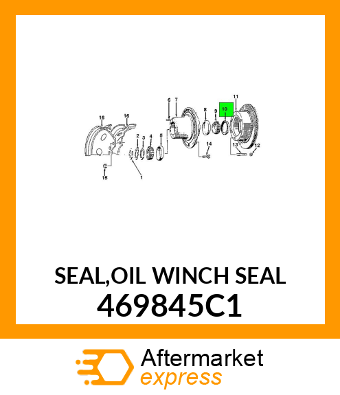 SEAL,OIL WINCH SEAL 469845C1