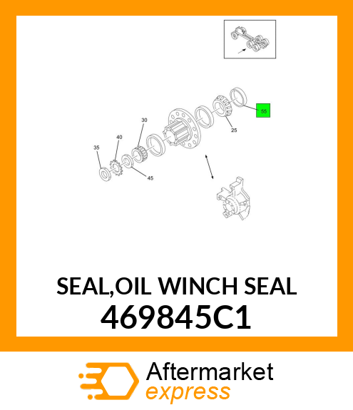 SEAL,OIL WINCH SEAL 469845C1