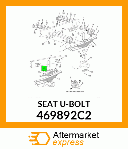 SEAT U-BOLT 469892C2