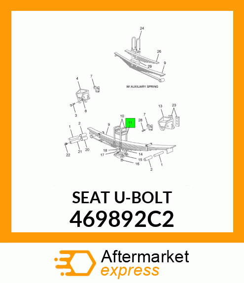 SEAT U-BOLT 469892C2