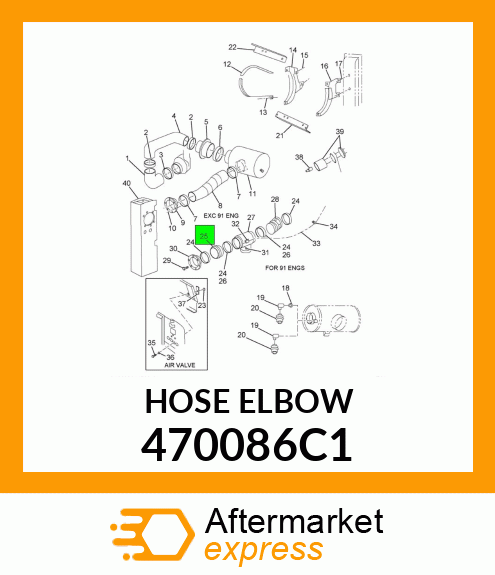 HOSE ELBOW 470086C1