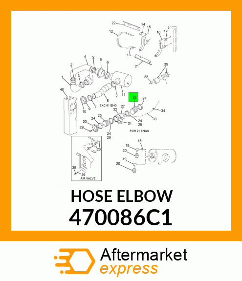 HOSE ELBOW 470086C1