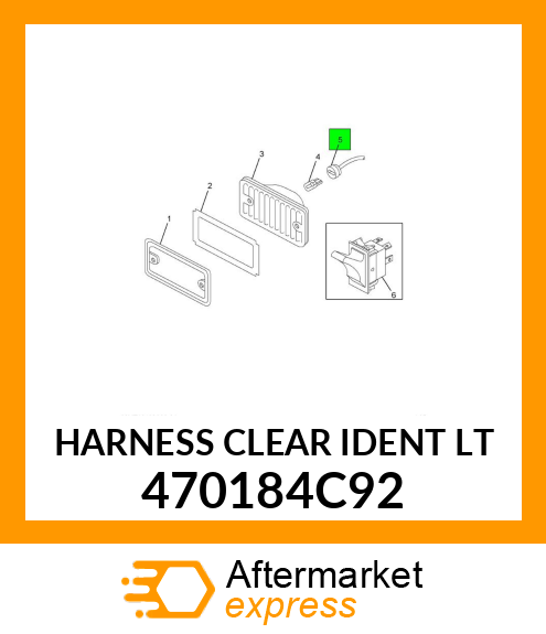 HARNESS CLEAR IDENT LT 470184C92