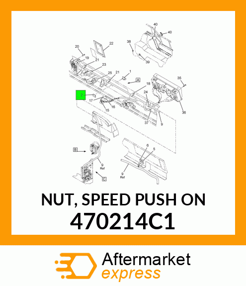 NUT, SPEED PUSH ON 470214C1