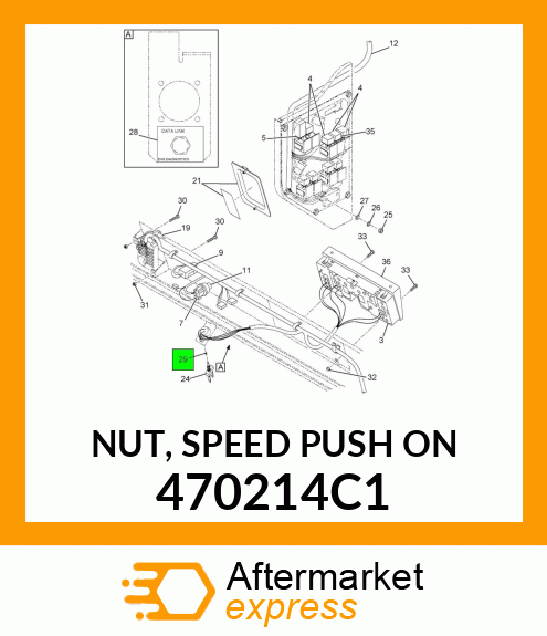 NUT, SPEED PUSH ON 470214C1