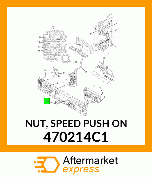 NUT, SPEED PUSH ON 470214C1