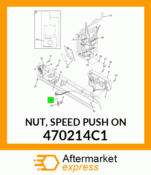 NUT, SPEED PUSH ON 470214C1