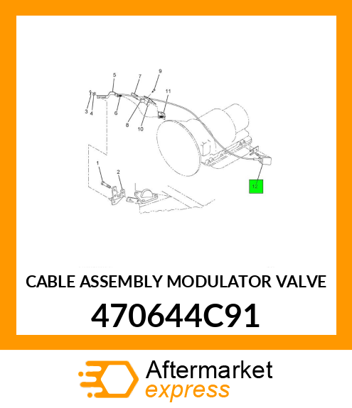 CABLE ASSEMBLY MODULATOR VALVE 470644C91