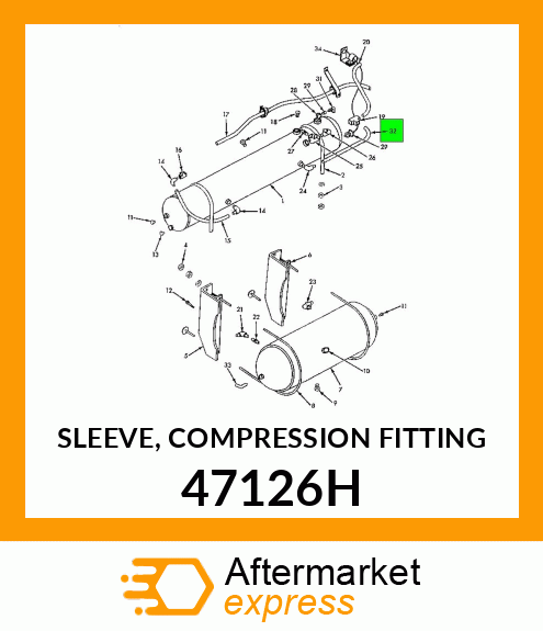 SLEEVE, COMPRESSION FITTING 47126H