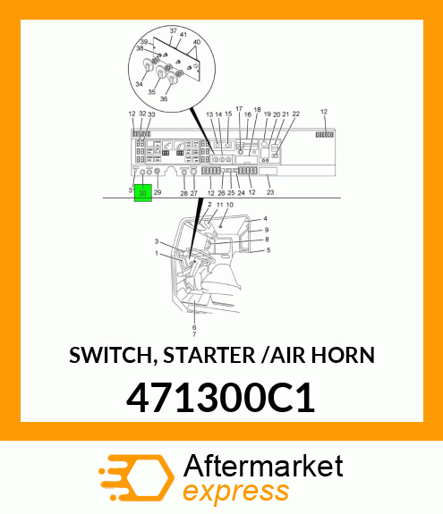 SWITCH, STARTER /AIR HORN 471300C1