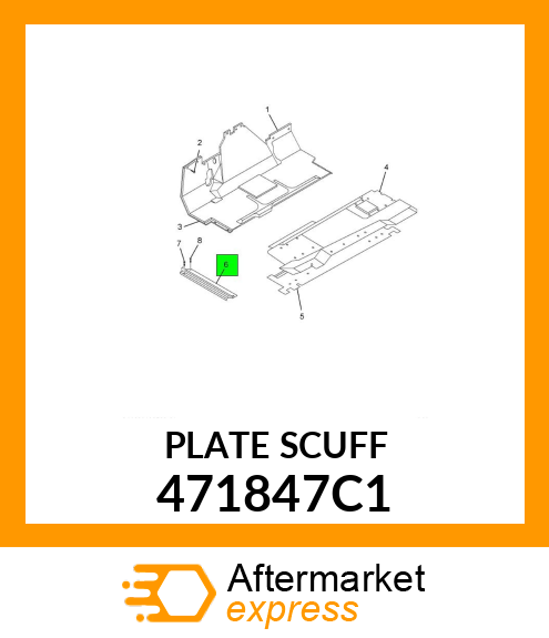 PLATE SCUFF 471847C1