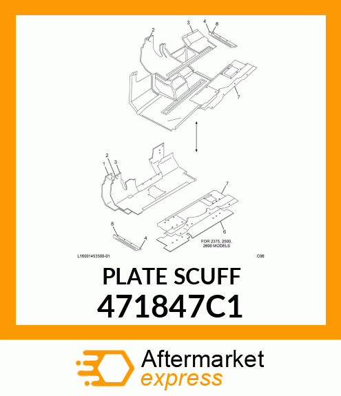 PLATE SCUFF 471847C1