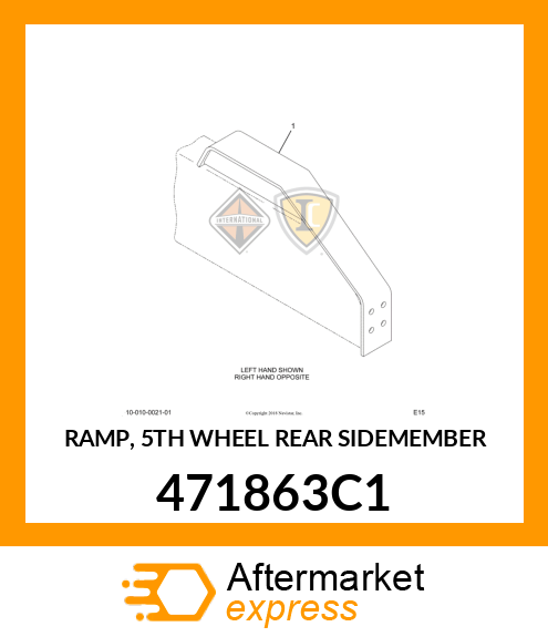 RAMP, 5TH WHEEL REAR SIDEMEMBER 471863C1