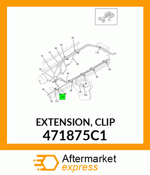 EXTENSION, CLIP 471875C1