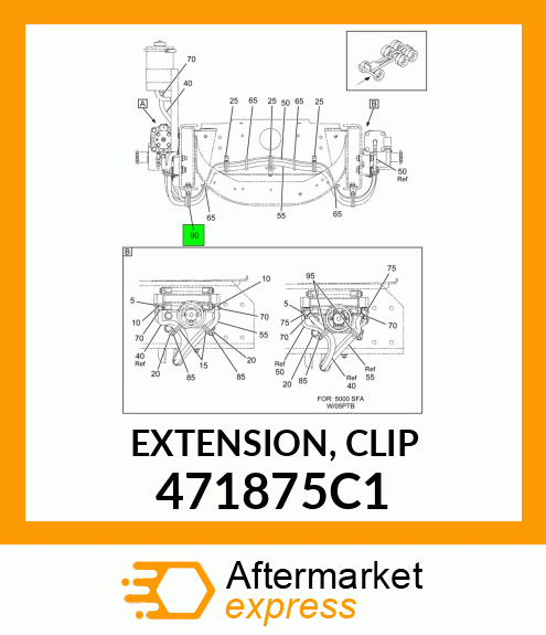 EXTENSION, CLIP 471875C1