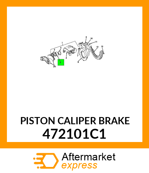 PISTON CALIPER BRAKE 472101C1