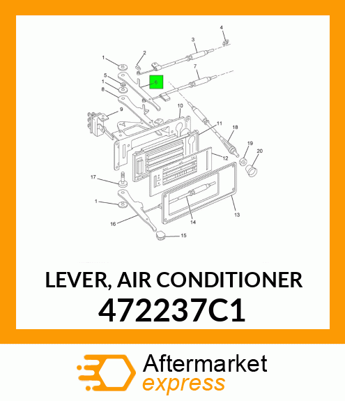 LEVER, AIR CONDITIONER 472237C1