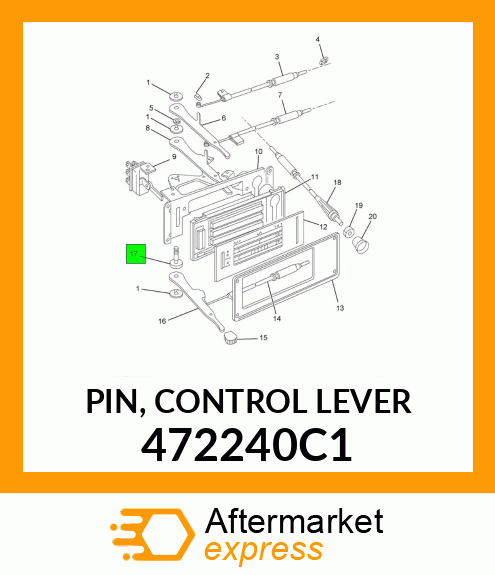 PIN, CONTROL LEVER 472240C1