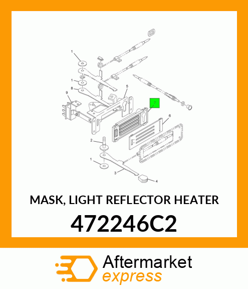 MASK, LIGHT REFLECTOR HEATER 472246C2