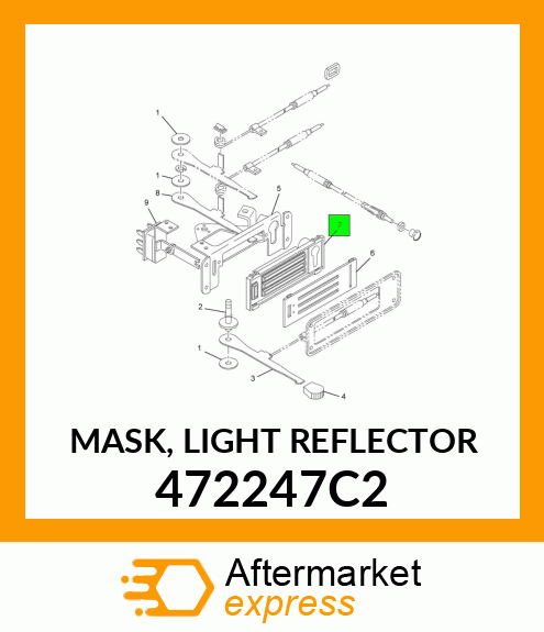 MASK, LIGHT REFLECTOR 472247C2