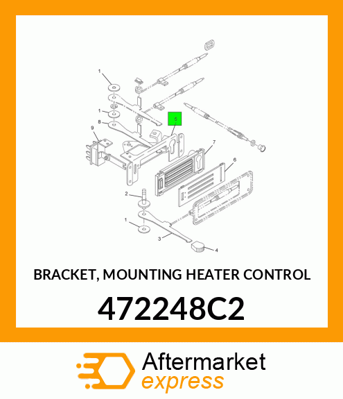 BRACKET, MOUNTING HEATER CONTROL 472248C2