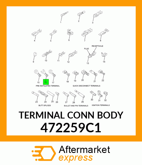 TERMINAL CONN BODY 472259C1