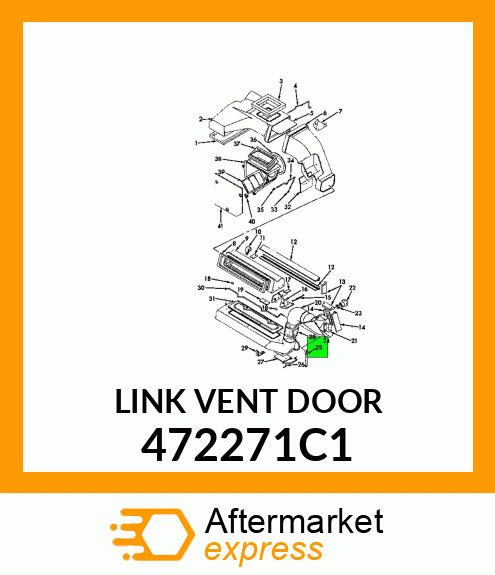 LINK VENT DOOR 472271C1