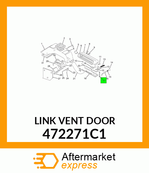 LINK VENT DOOR 472271C1