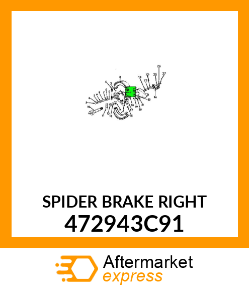 SPIDER BRAKE RIGHT 472943C91