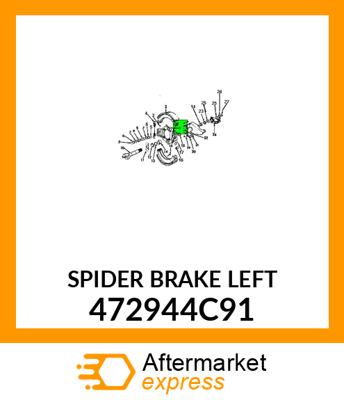 SPIDER BRAKE LEFT 472944C91