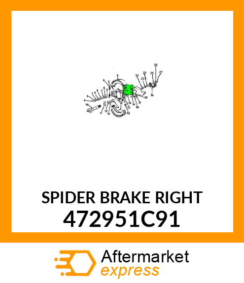 SPIDER BRAKE RIGHT 472951C91