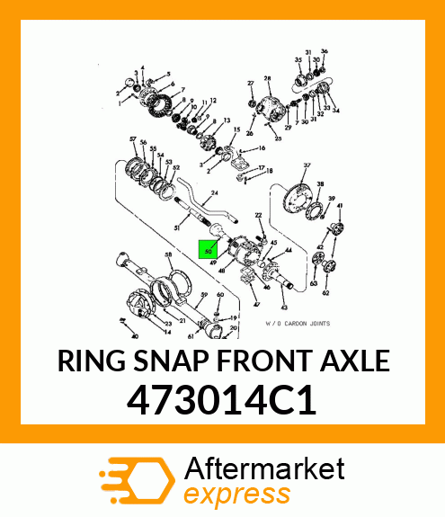 RING SNAP FRONT AXLE 473014C1