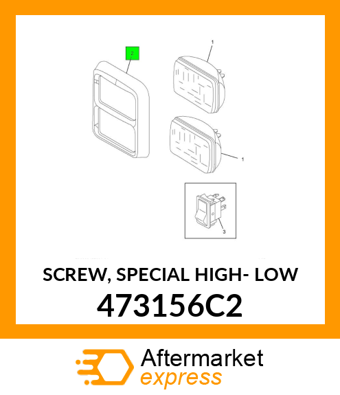 SCREW, SPECIAL HIGH- LOW 473156C2