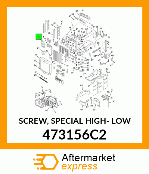 SCREW, SPECIAL HIGH- LOW 473156C2