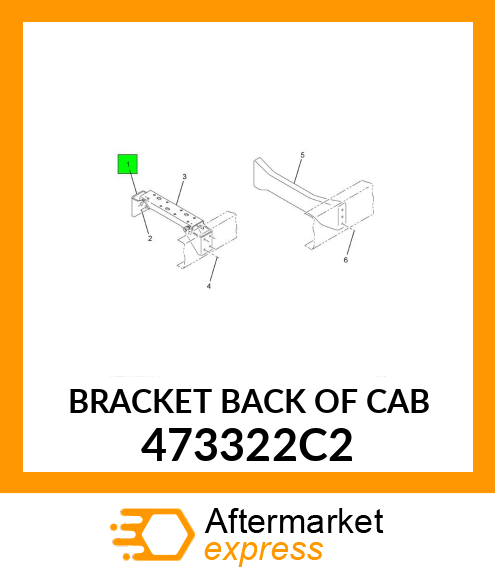 BRACKET BACK OF CAB 473322C2