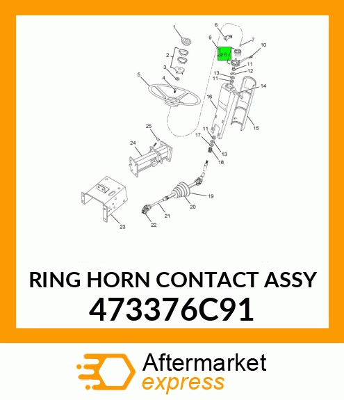 RING HORN CONTACT ASSY 473376C91