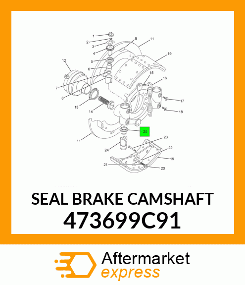 SEAL BRAKE CAMSHAFT 473699C91