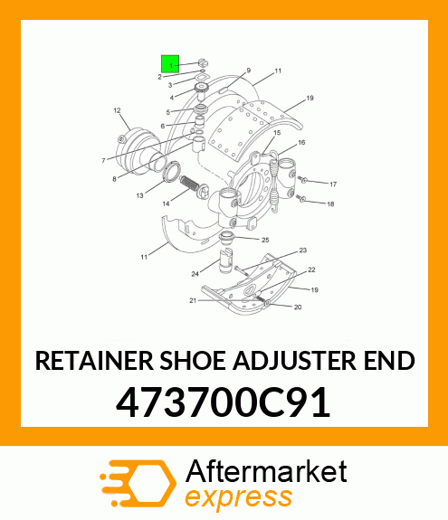 RETAINER SHOE ADJUSTER END 473700C91