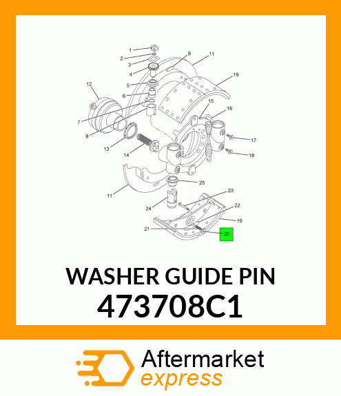 WASHER GUIDE PIN 473708C1