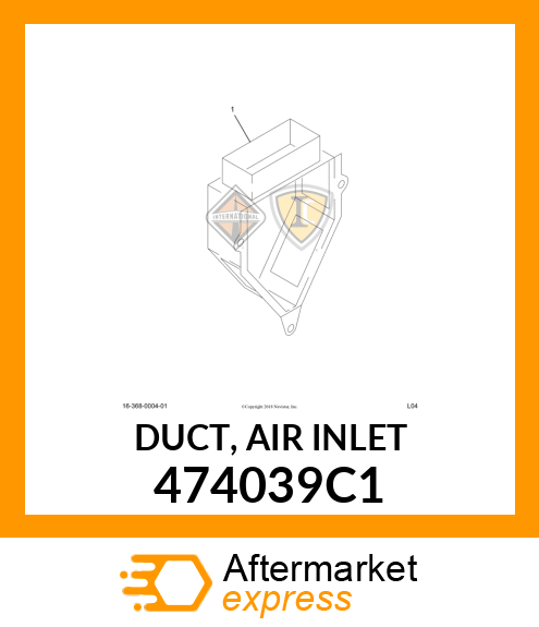 DUCT, AIR INLET 474039C1