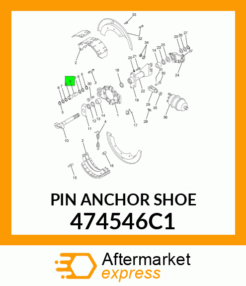 PIN ANCHOR SHOE 474546C1